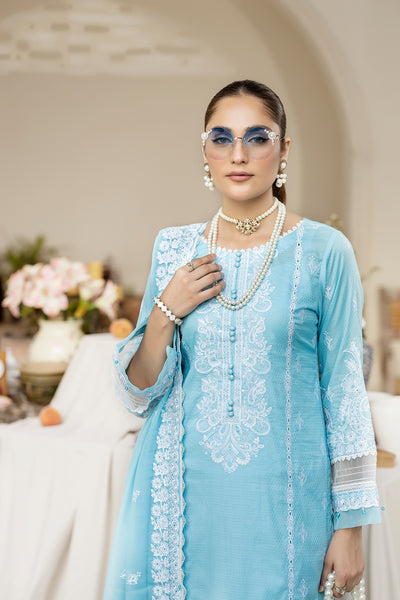 House of Nawab | Zora Luxury Lawn 24 | QAILAH by House of Nawab - Designer Dress - Type: Ladies Clothes - Available at Libayah - 100% Original