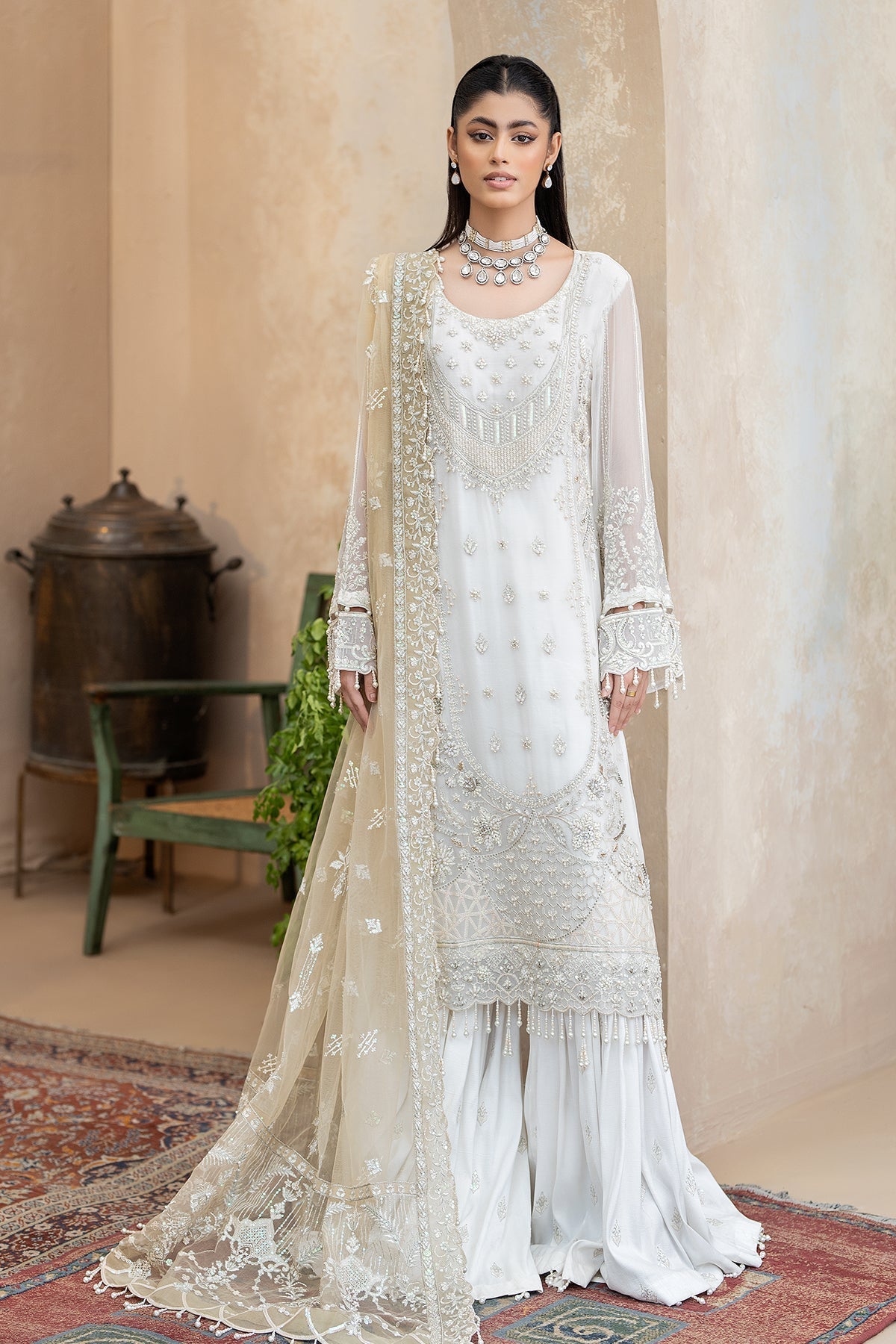 Raeesa Premium | Ada Premium Collection | HU - 49 Aab-E-Zar by Raeesa Premium - Designer Dress - Type: Ladies Clothes - Available at Libayah - 100% Original