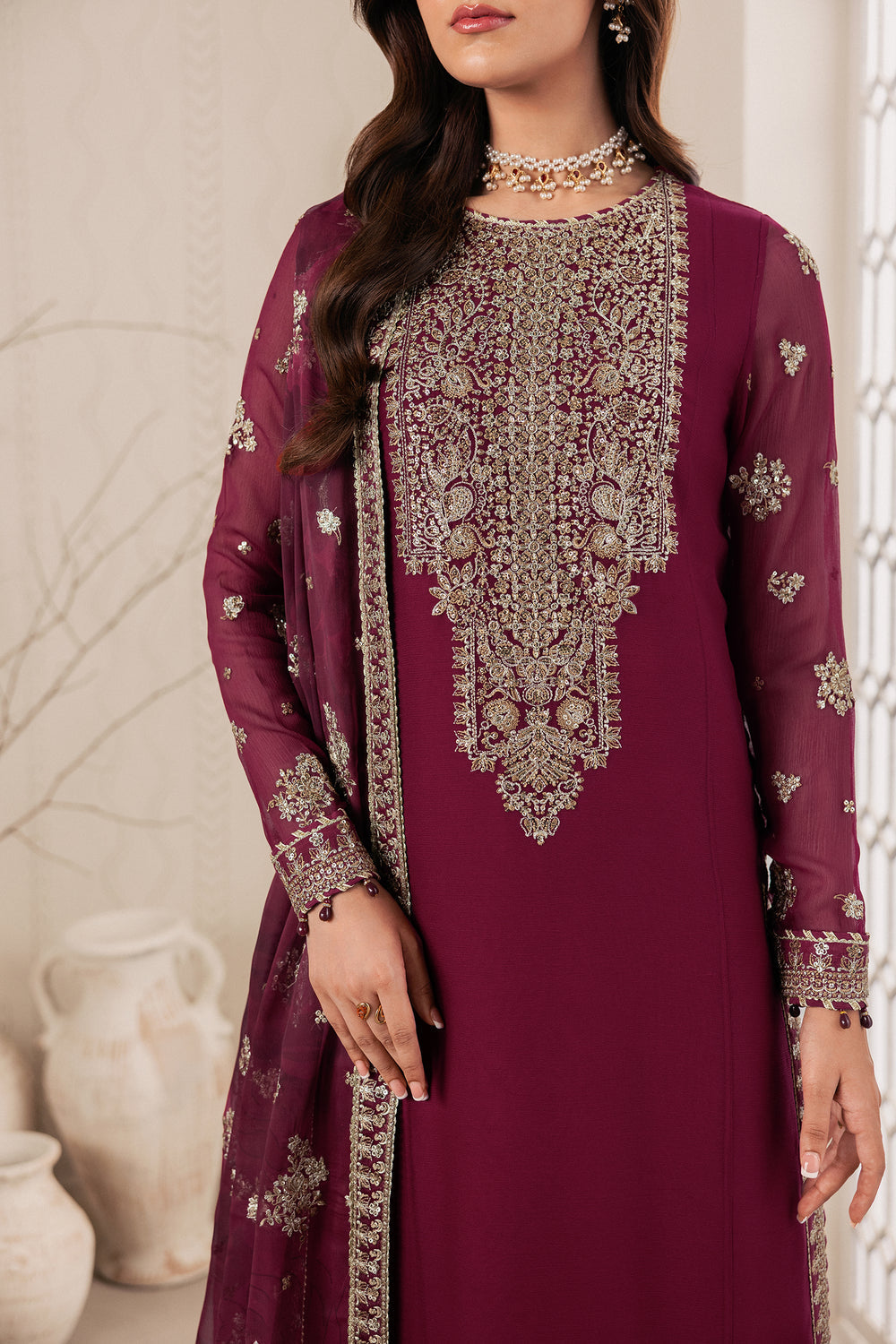 Zarif | Bayaan Formals | NIDAH by Zarif - Designer Dress  - Type : Ladies Clothes - Available at Libayah - 100% Original 