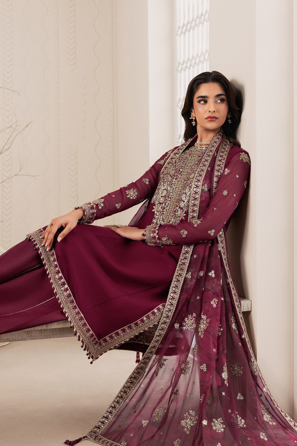 Zarif | Bayaan Formals | NIDAH by Zarif - Designer Dress  - Type : Ladies Clothes - Available at Libayah - 100% Original 