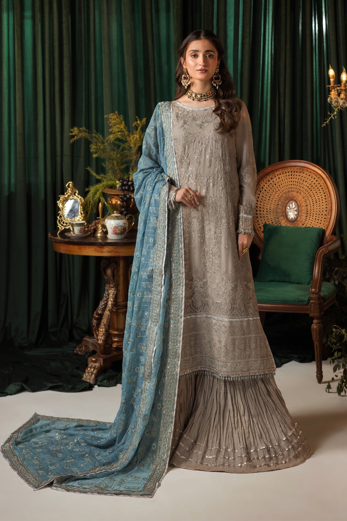 House of Nawab | Gul Mira Formals | EBNAAH by House of Nawab - Designer Dress - Type: Ladies Clothes - Available at Libayah - 100% Original