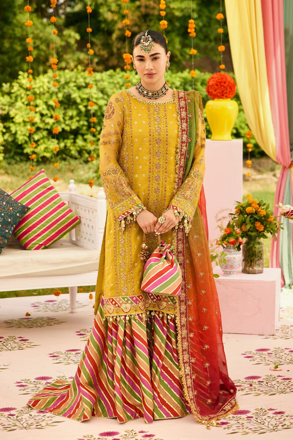 Alizeh | Shehnai The Festive Edit | AF-ZN-2215-Zarposh - Designer Dress - Type : Ladies Clothes - Available at Libayah - 100% Original