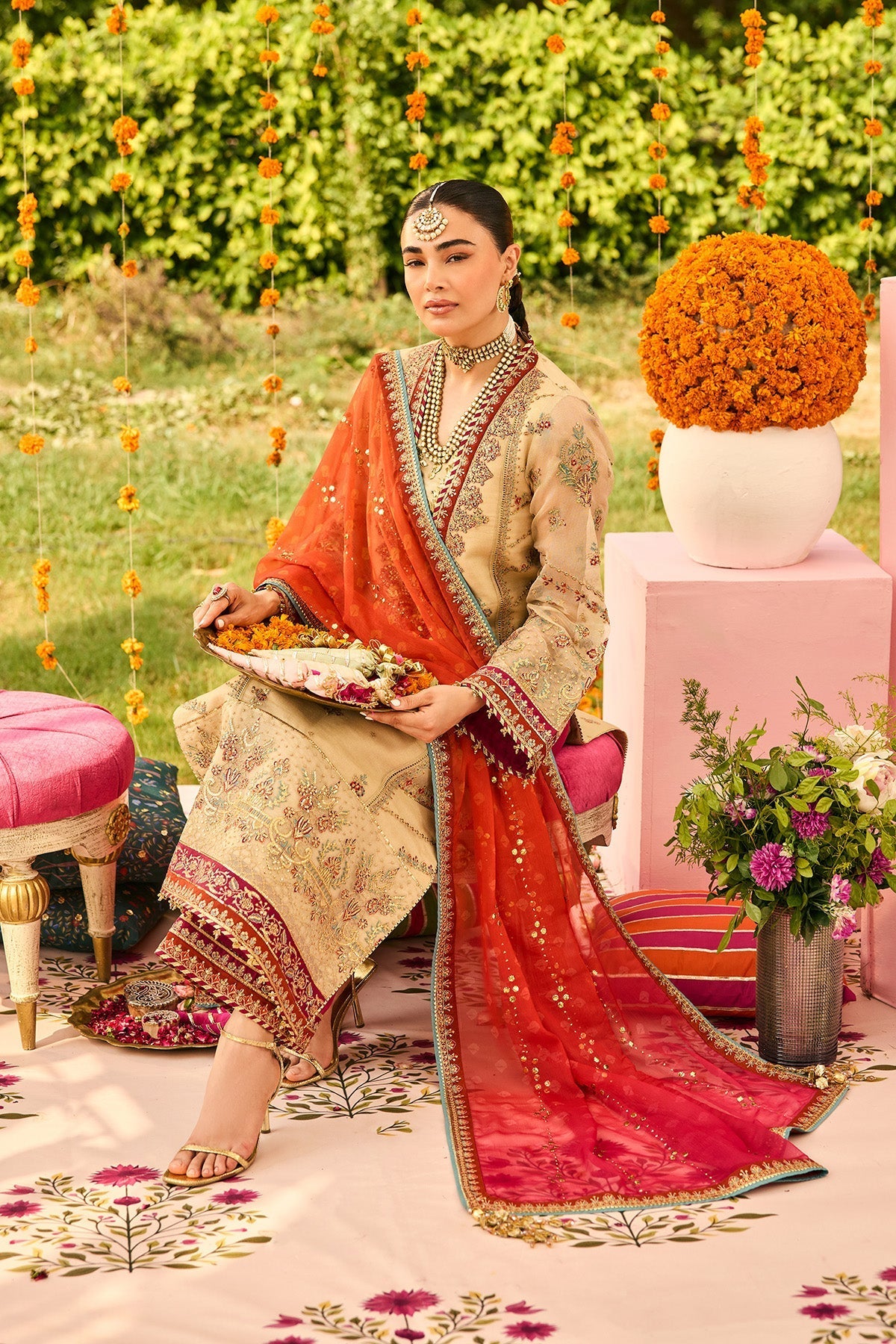 Alizeh | Shehnai The Festive Edit | AF-ZN-2219-Dilruba - Designer Dress - Type : Ladies Clothes - Available at Libayah - 100% Original