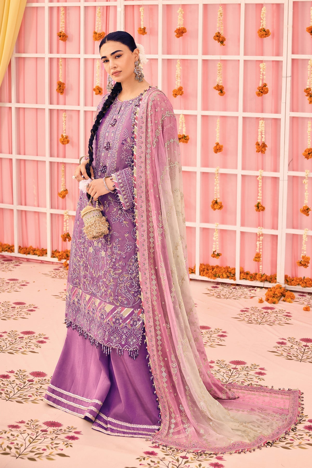 Alizeh | Shehnai The Festive Edit | AF-ZN-2220-Zari - Designer Dress - Type : Ladies Clothes - Available at Libayah - 100% Original