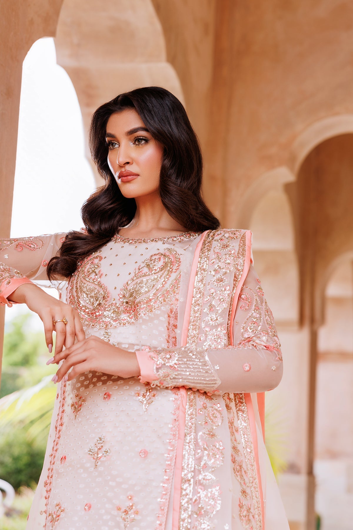 Mina Kashif | Shahbano Luxury Pret 24 | Mirhana by Mina Kashif - Designer Dress - Type: Ladies Clothes - Available at Libayah - 100% Original