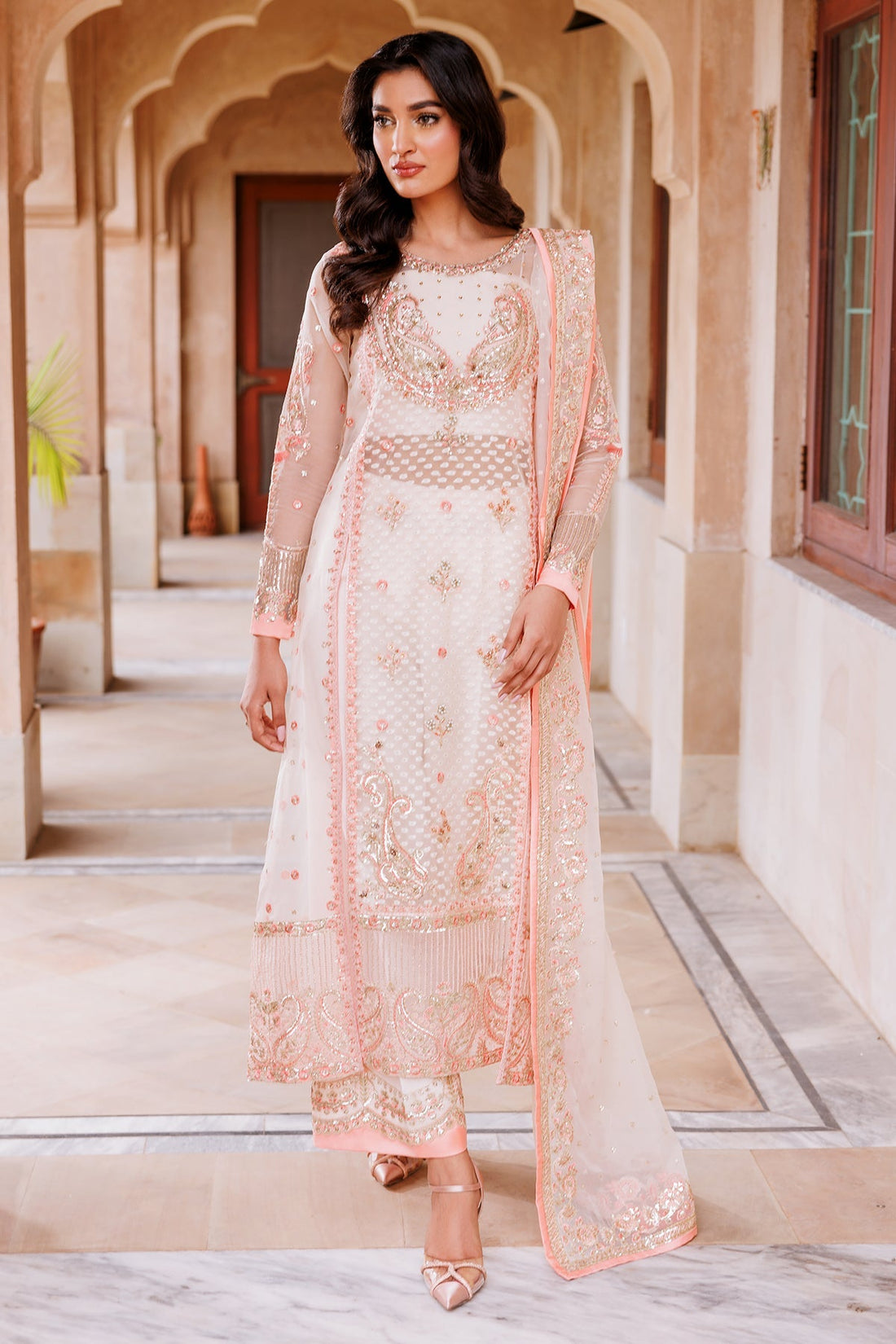 Mina Kashif | Shahbano Luxury Pret 24 | Mirhana by Mina Kashif - Designer Dress - Type: Ladies Clothes - Available at Libayah - 100% Original