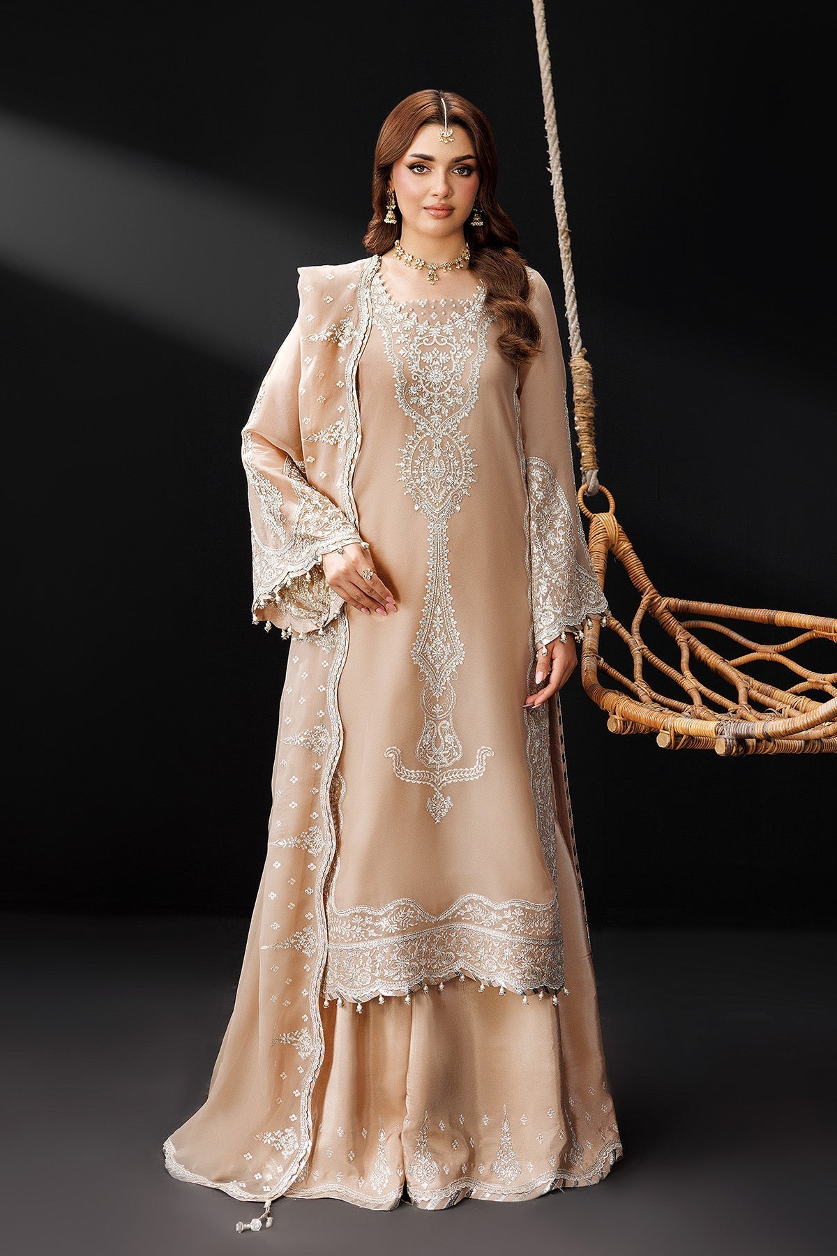 Alizeh | Dua Formals 26 | AF-DUA-3031-Gilded Lace by Alizeh - Designer Dress  - Type : Ladies Clothes - Available at Libayah - 100% Original 