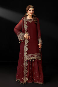 Alizeh | Dua Formals 26 | AF-DUA-3035-Marsala by Alizeh - Designer Dress  - Type : Ladies Clothes - Available at Libayah - 100% Original 