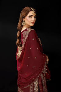 Alizeh | Dua Formals 26 | AF-DUA-3035-Marsala by Alizeh - Designer Dress  - Type : Ladies Clothes - Available at Libayah - 100% Original 
