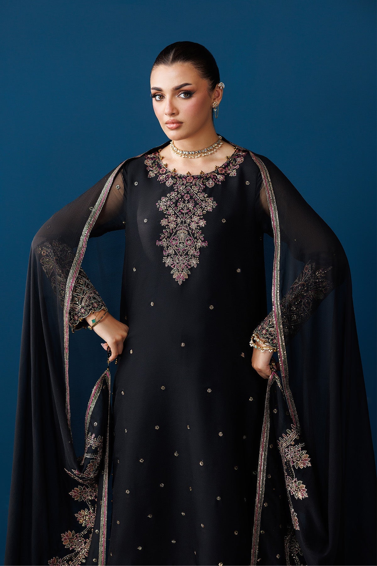 Alizeh | Dua Formals 26 | AF-DUA-3037-Eclipse by Alizeh - Designer Dress  - Type : Ladies Clothes - Available at Libayah - 100% Original 