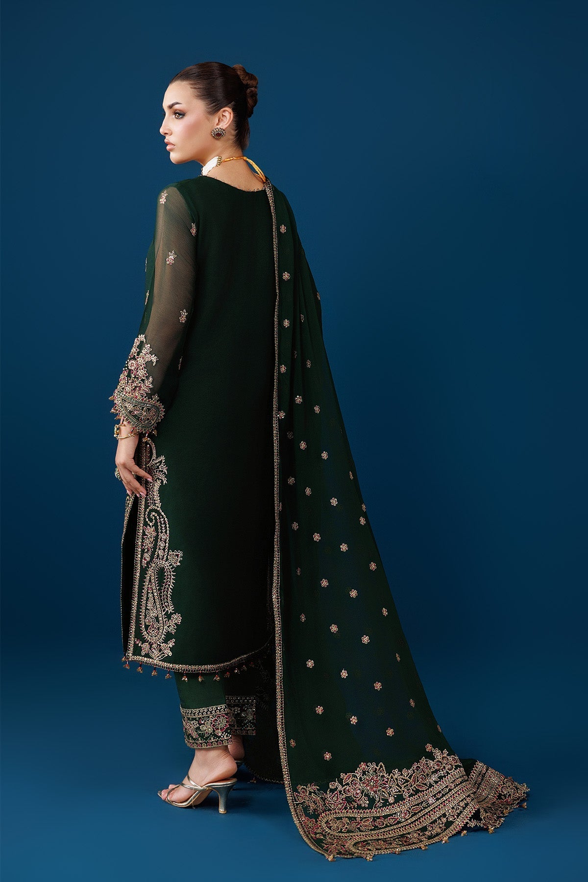 Alizeh | Dua Formals 26 | AF-DUA-3032-Regal Green by Alizeh - Designer Dress  - Type : Ladies Clothes - Available at Libayah - 100% Original 