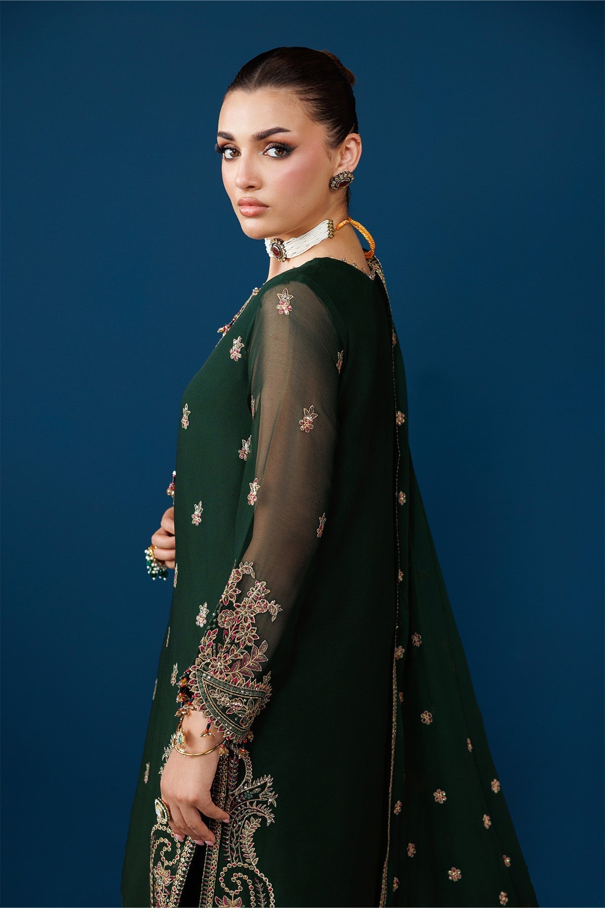 Alizeh | Dua Formals 26 | AF-DUA-3032-Regal Green by Alizeh - Designer Dress  - Type : Ladies Clothes - Available at Libayah - 100% Original 