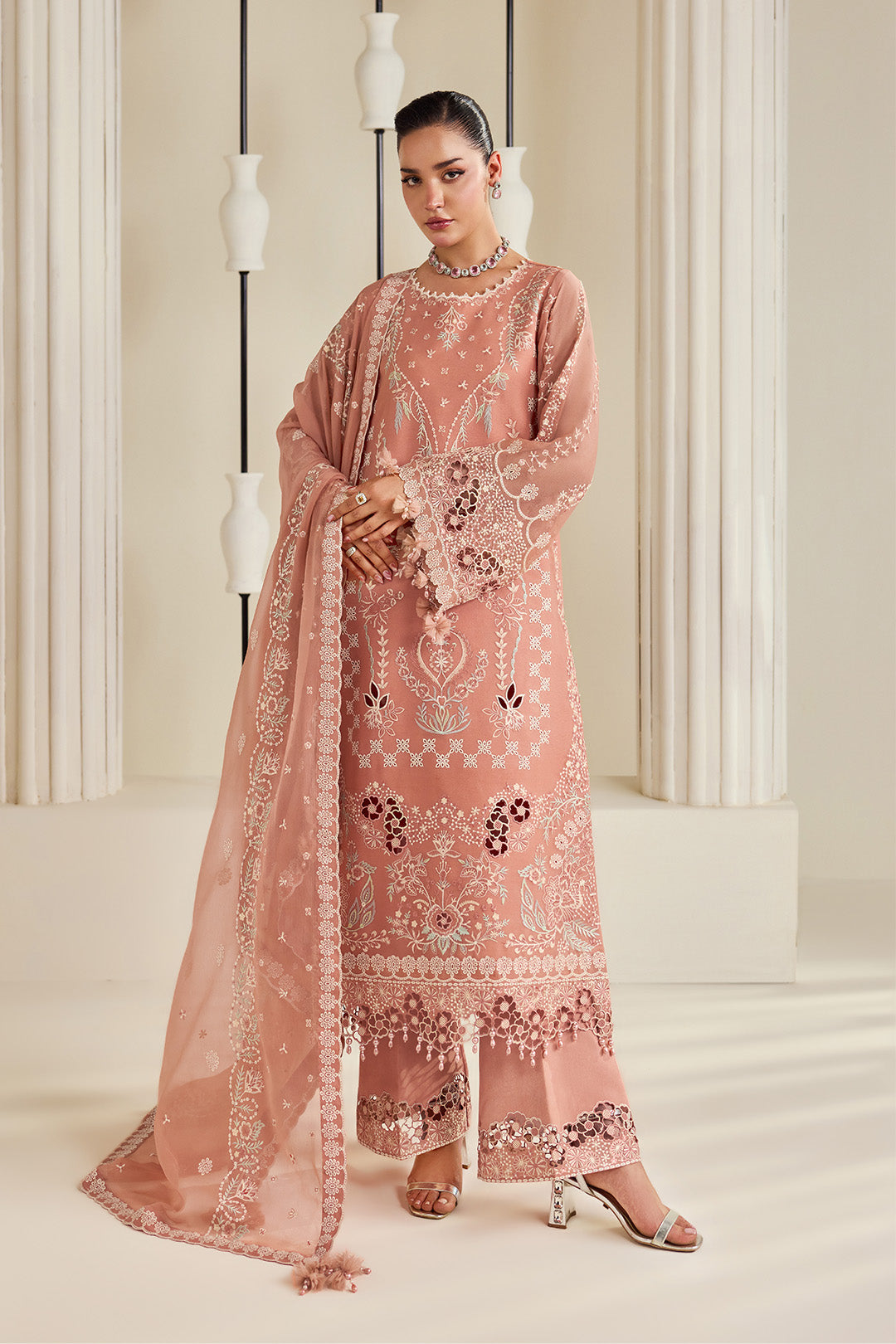 Alizeh | Dhaagay Formals |AF-DHG-5045-Sorah by Alizeh - Designer Dress  - Type : Ladies Clothes - Available at Libayah - 100% Original 