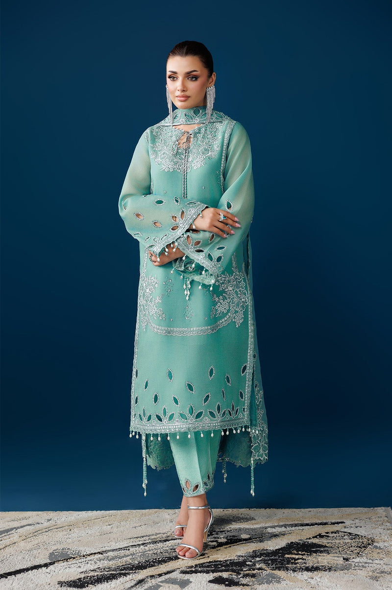 Alizeh | Dua Formals 26 | AF-DUA-3034-Sea Glass by Alizeh - Designer Dress  - Type : Ladies Clothes - Available at Libayah - 100% Original 