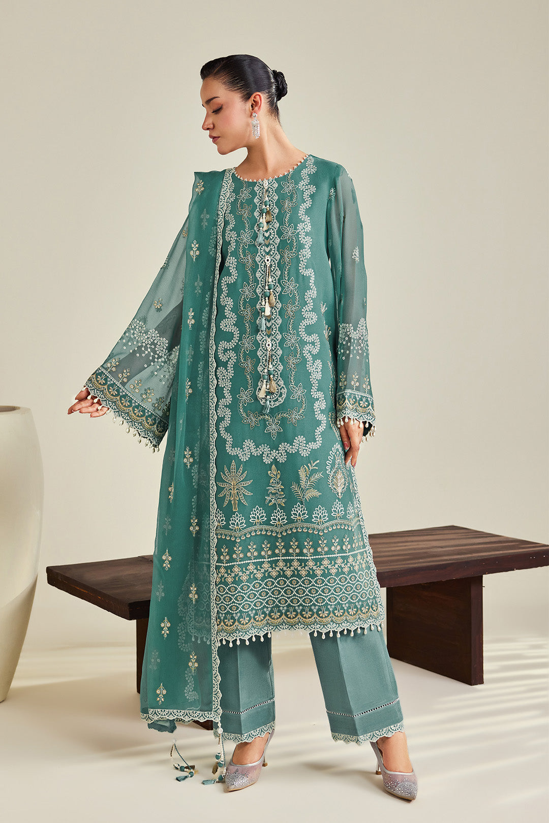 Alizeh | Dhaagay Formals |AF-DHG-5052-Zarqa by Alizeh - Designer Dress  - Type : Ladies Clothes - Available at Libayah - 100% Original 