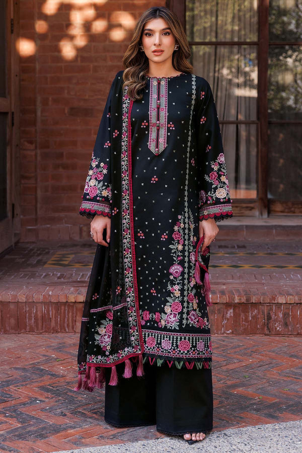 Farasha | Summer Weaves Embroidered Lawn | Ornate Noir by Farasha - Designer Dress - Type: Ladies Clothes - Available at Libayah - 100% Original