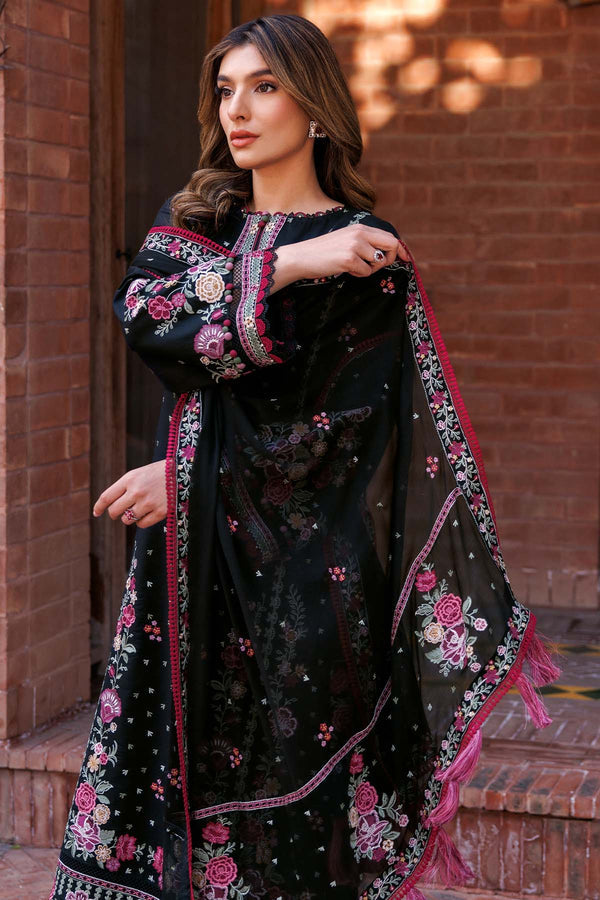 Farasha | Summer Weaves Embroidered Lawn | Ornate Noir by Farasha - Designer Dress - Type: Ladies Clothes - Available at Libayah - 100% Original