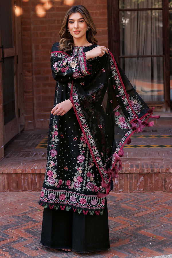 Farasha | Summer Weaves Embroidered Lawn | Ornate Noir by Farasha - Designer Dress - Type: Ladies Clothes - Available at Libayah - 100% Original