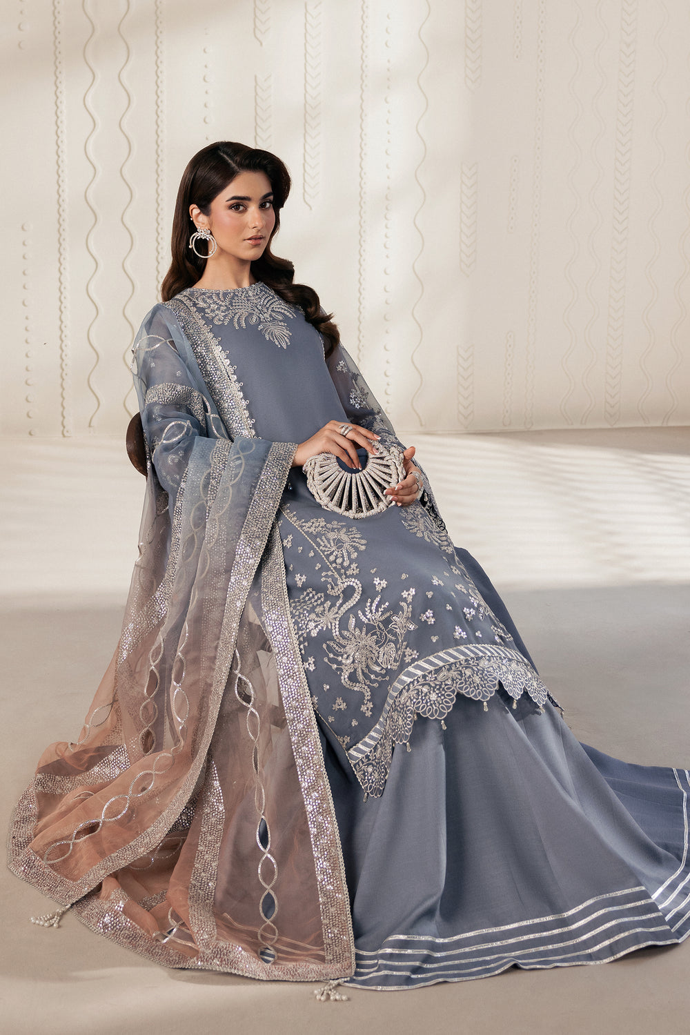 Zarif | Bayaan Formals | NILMAH by Zarif - Designer Dress  - Type : Ladies Clothes - Available at Libayah - 100% Original 