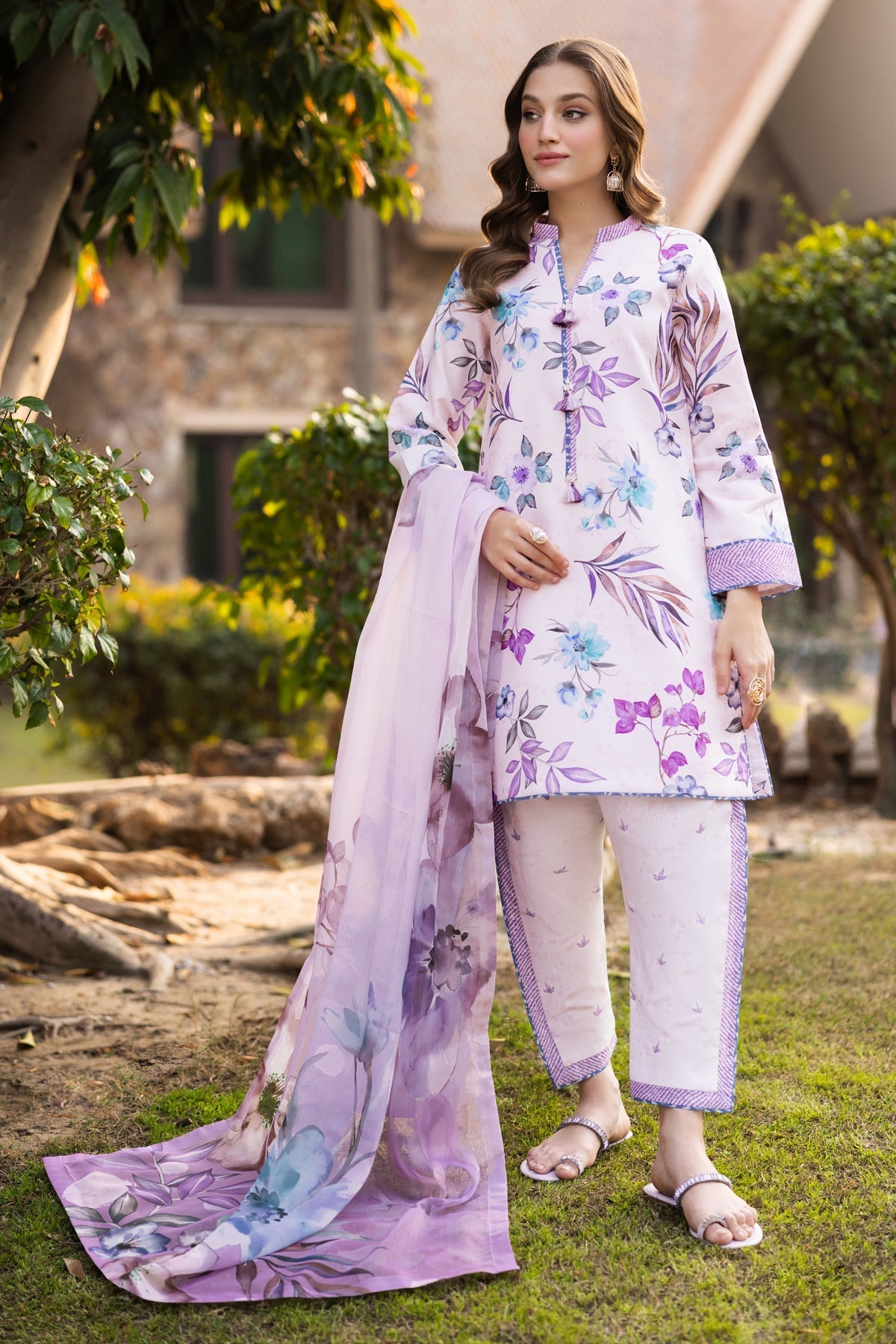 Alizeh | Sheen Lawn Prints 25 | AF-PL-6030-Fero by Alizeh - Designer Dress - Type: Ladies Clothes - Available at Libayah - 100% Original