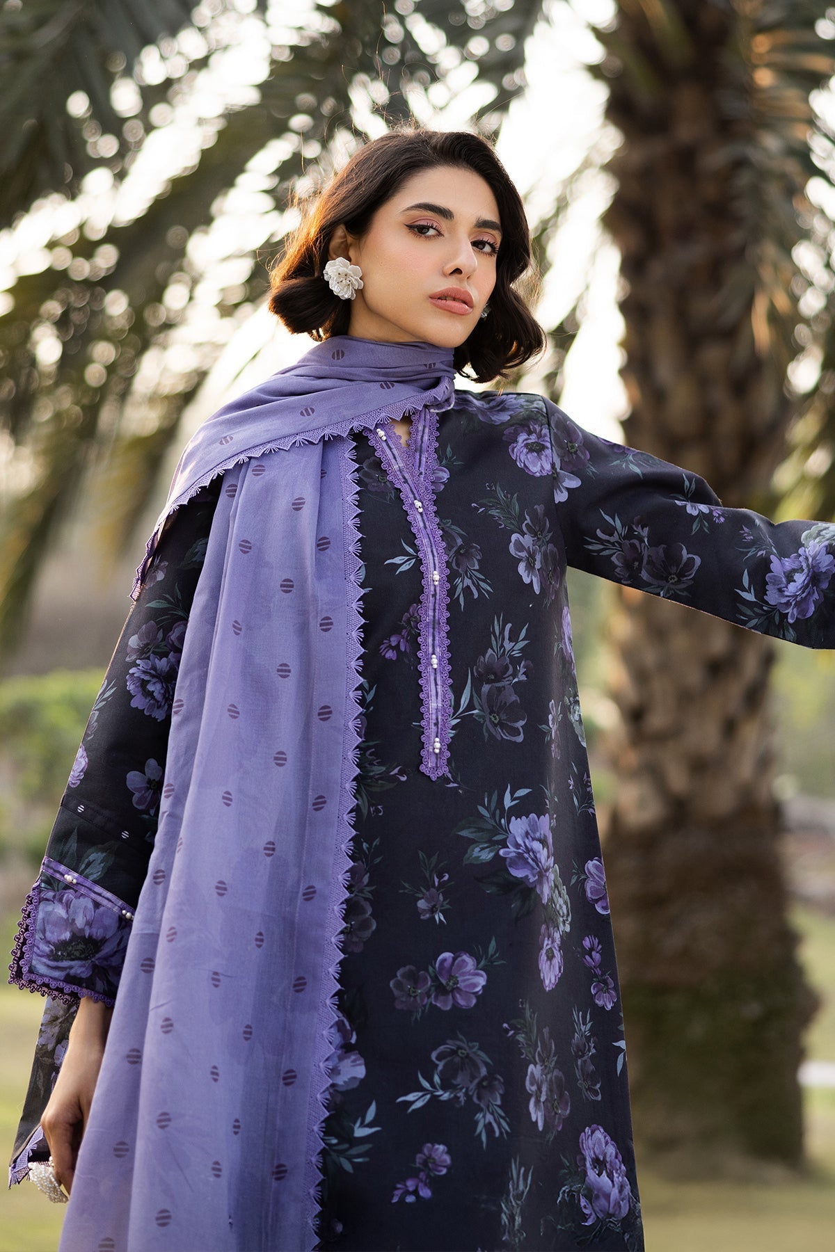 Alizeh | Sheen Lawn Prints 25 | AF-PL-6028-Bluebell by Alizeh - Designer Dress - Type: Ladies Clothes - Available at Libayah - 100% Original