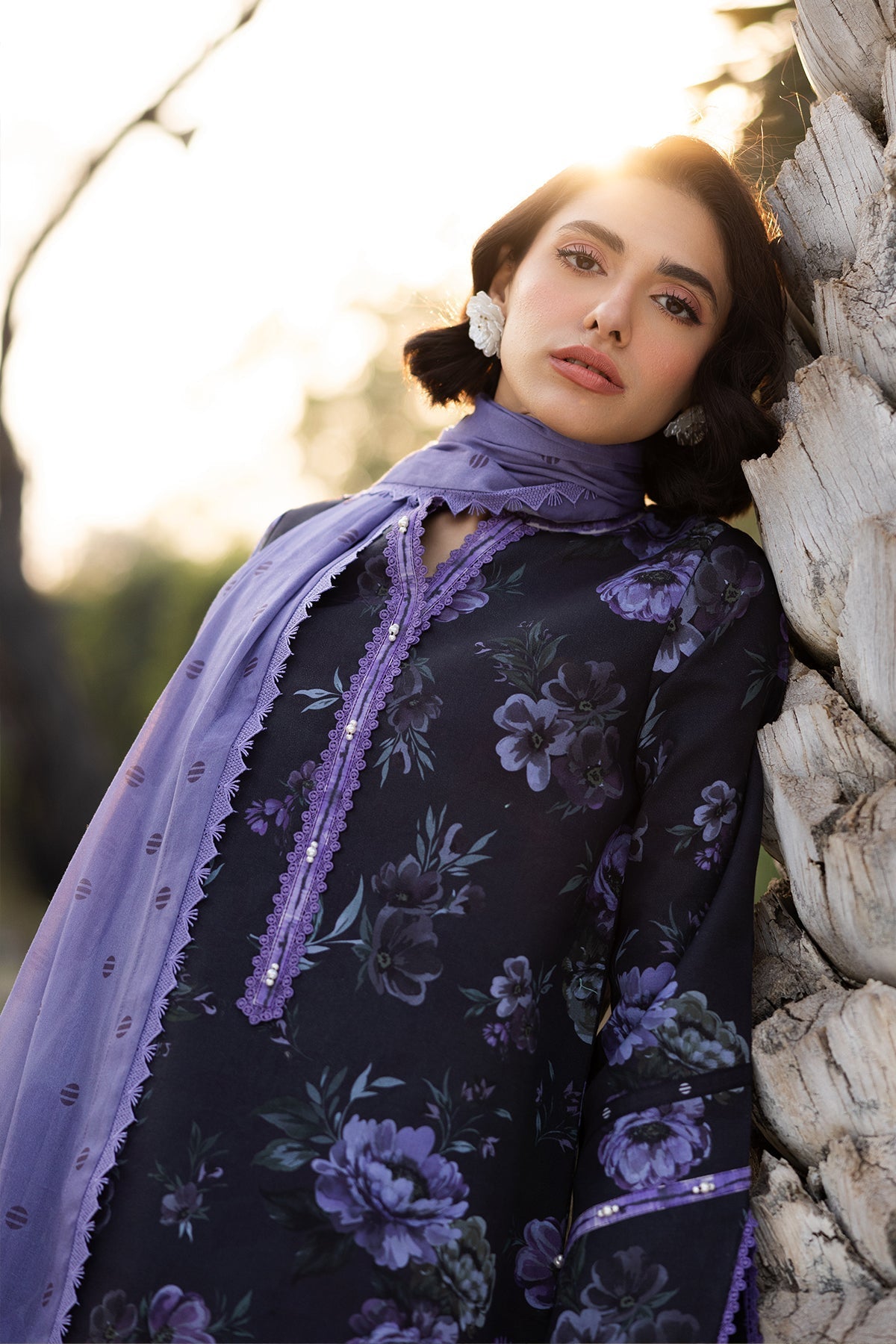 Alizeh | Sheen Lawn Prints 25 | AF-PL-6028-Bluebell by Alizeh - Designer Dress - Type: Ladies Clothes - Available at Libayah - 100% Original