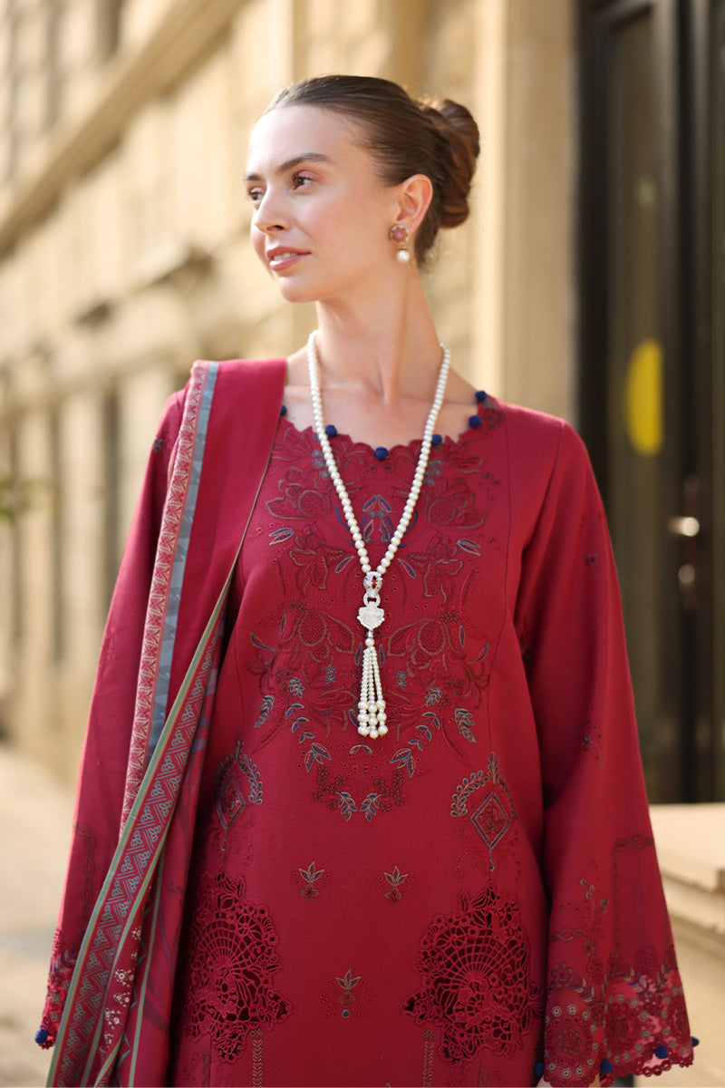 Mocha – authentic Pakistani dress from the Rangrasiya Carnation Luxury Shawl Edit collection for women in the UK.