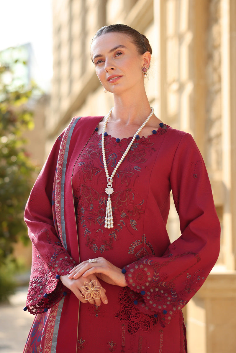 Mocha – authentic Pakistani dress from the Rangrasiya Carnation Luxury Shawl Edit collection for women in the UK.
