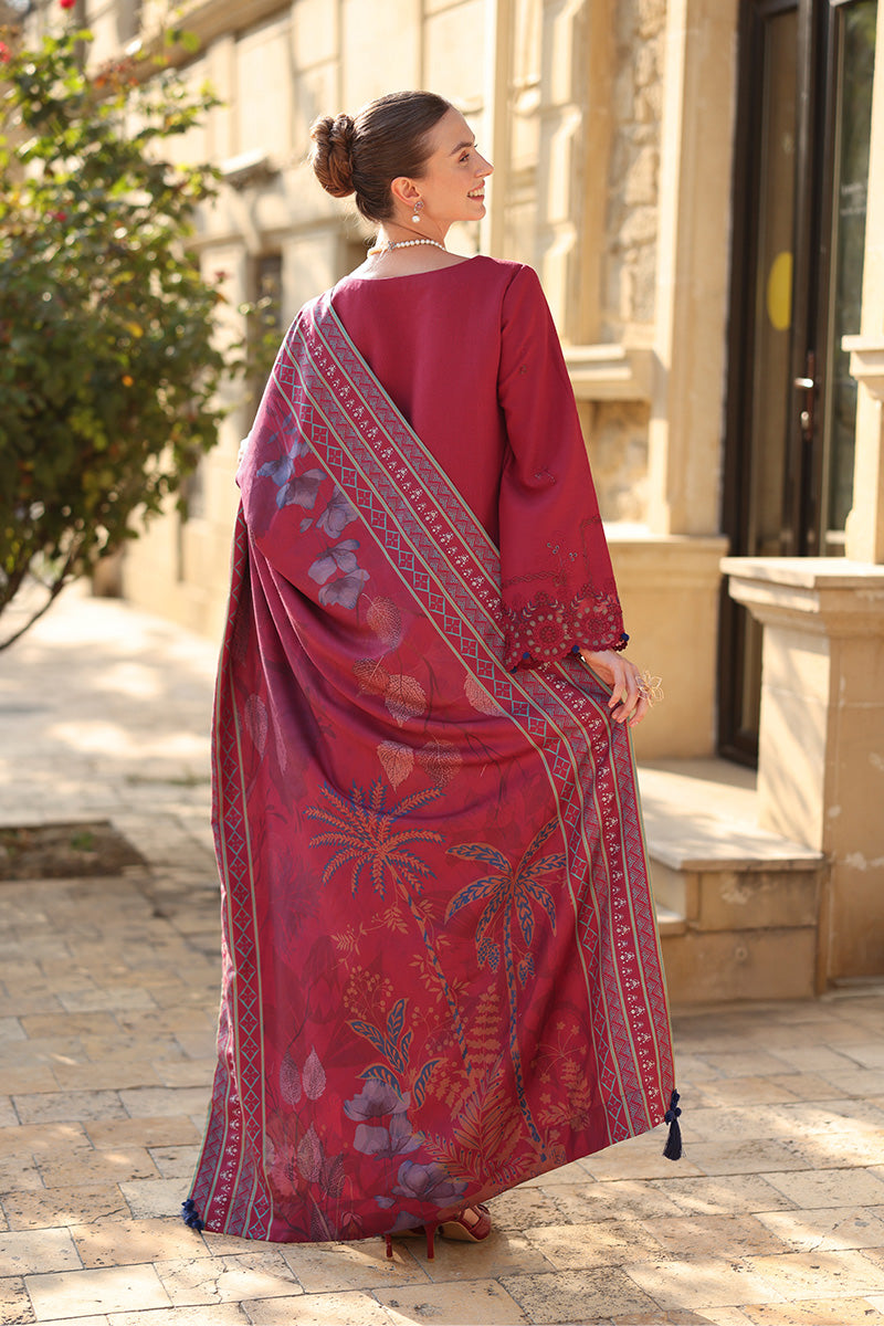 Mocha – authentic Pakistani dress from the Rangrasiya Carnation Luxury Shawl Edit collection for women in the UK.