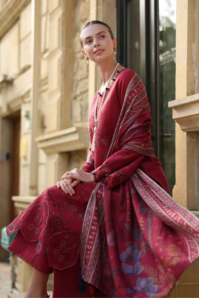 Mocha – authentic Pakistani dress from the Rangrasiya Carnation Luxury Shawl Edit collection for women in the UK.