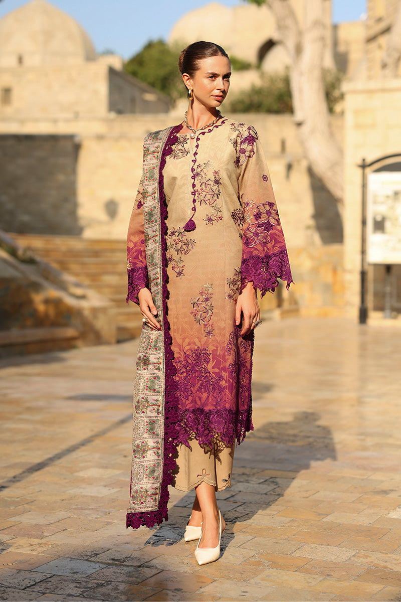 Chai – authentic Pakistani dress from the Rangrasiya Carnation Luxury Shawl Edit collection for women in the UK.