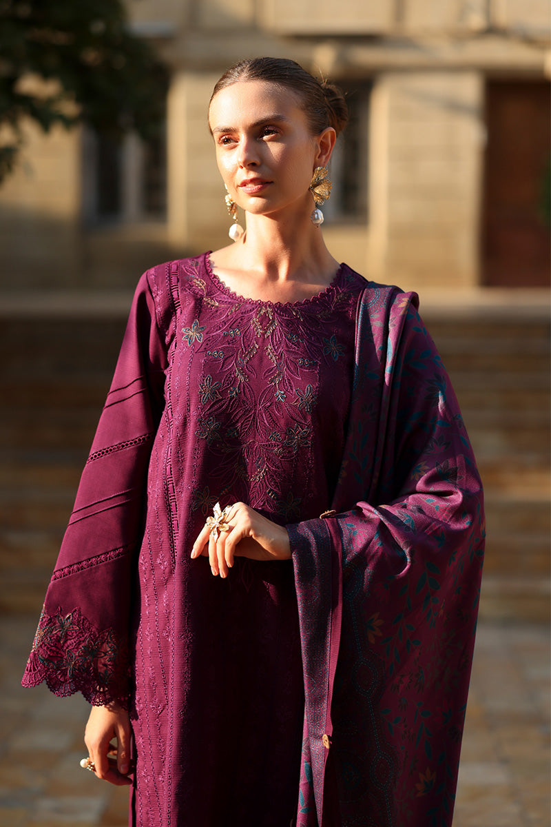 Espresso – authentic Pakistani dress from the Rangrasiya Carnation Luxury Shawl Edit collection for women in the UK.