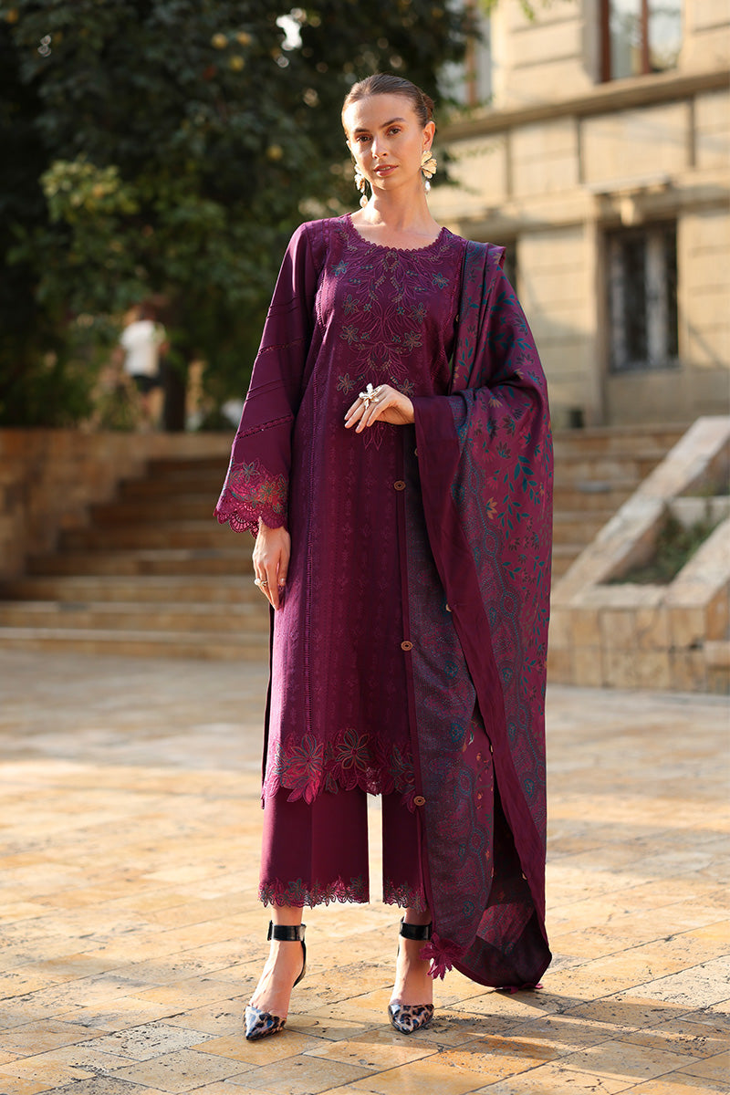 Espresso – authentic Pakistani dress from the Rangrasiya Carnation Luxury Shawl Edit collection for women in the UK.