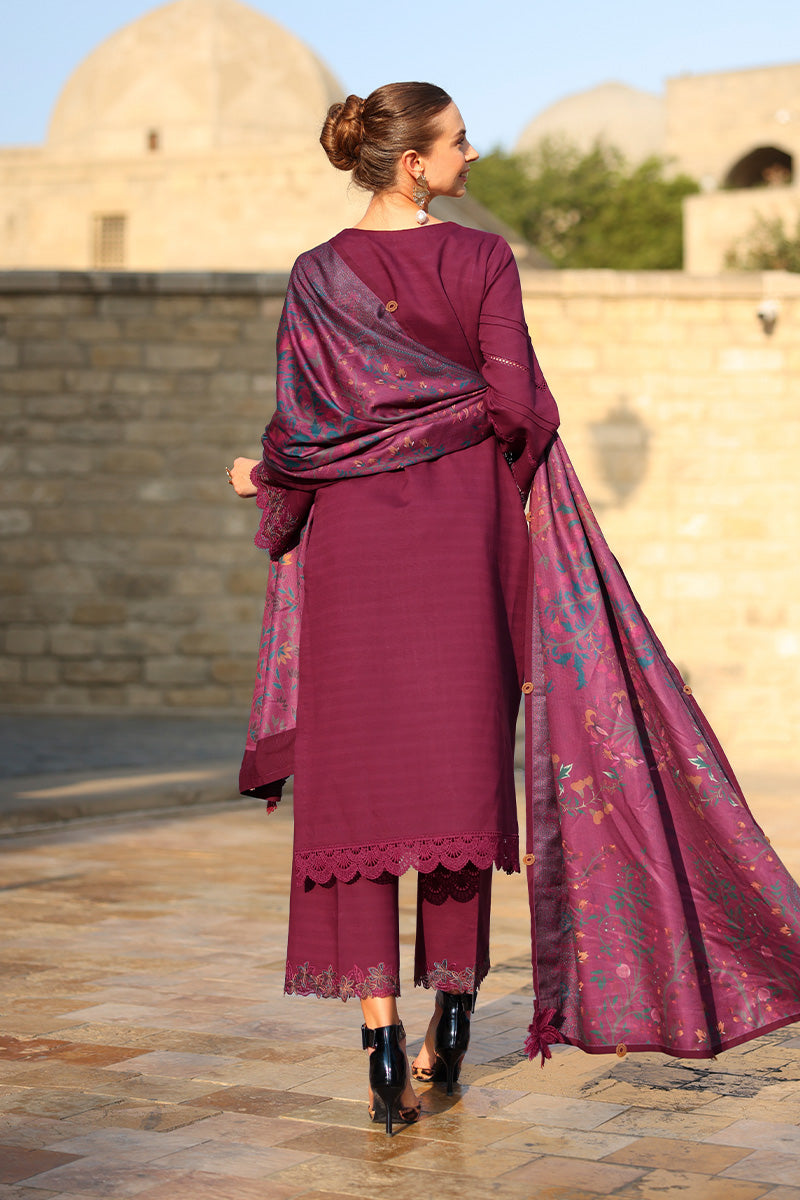 Espresso – authentic Pakistani dress from the Rangrasiya Carnation Luxury Shawl Edit collection for women in the UK.