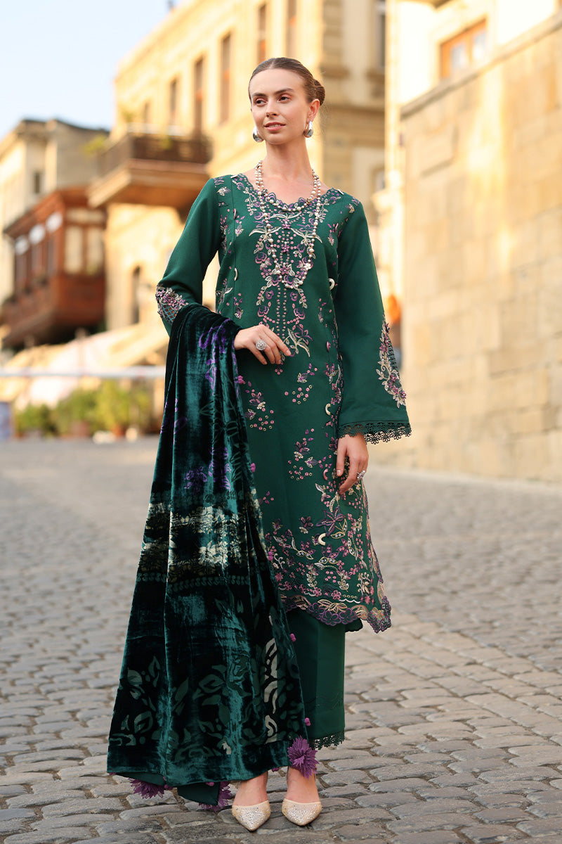 Matcha – authentic Pakistani dress from the Rangrasiya Carnation Luxury Shawl Edit collection for women in the UK.