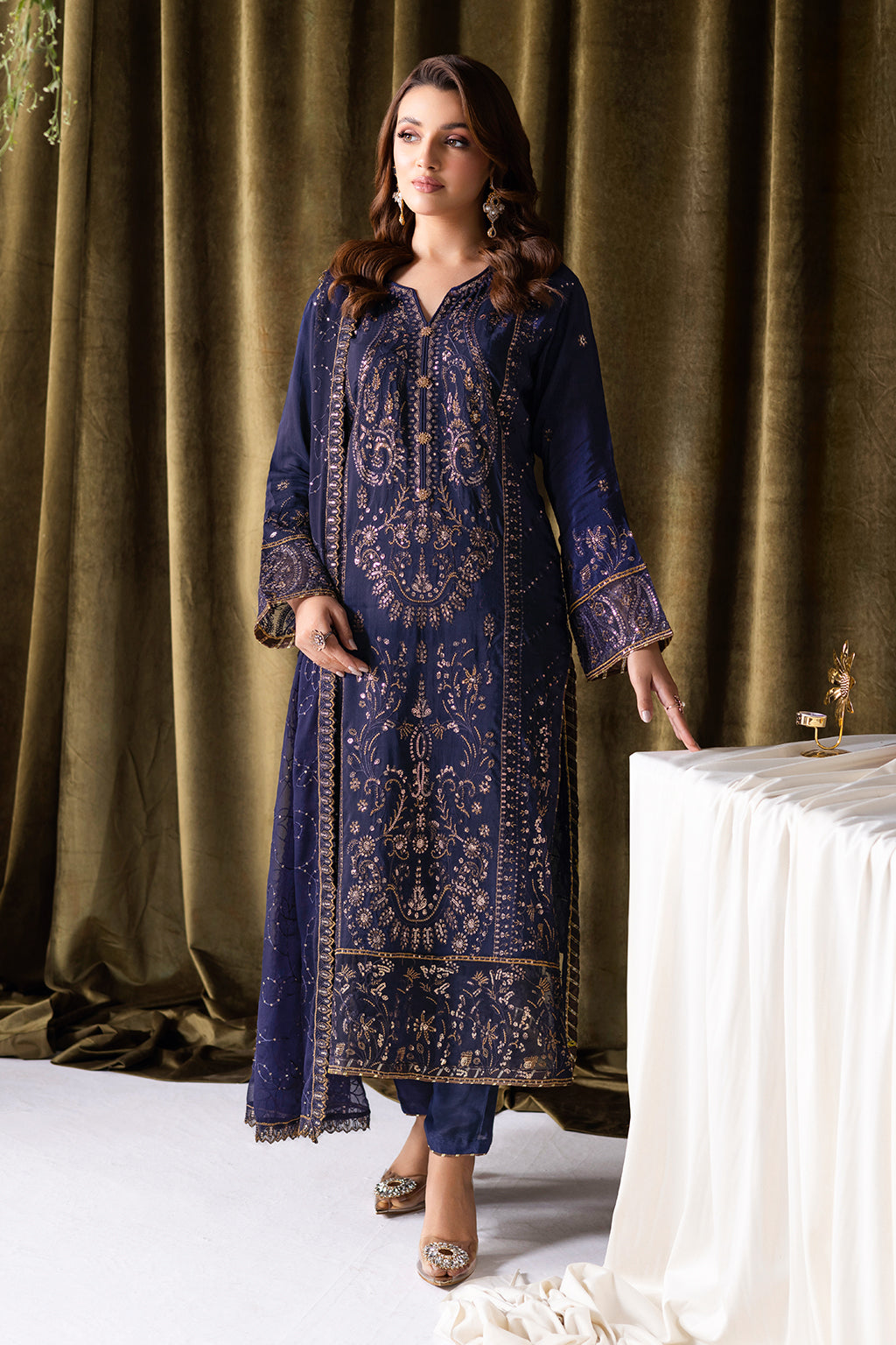 Ramsha | Aangan Luxury Raw silk | AA-103 by Ramsha - Designer Dress - Type : Ladies Clothes - Available at Libayah - 100% Original 
