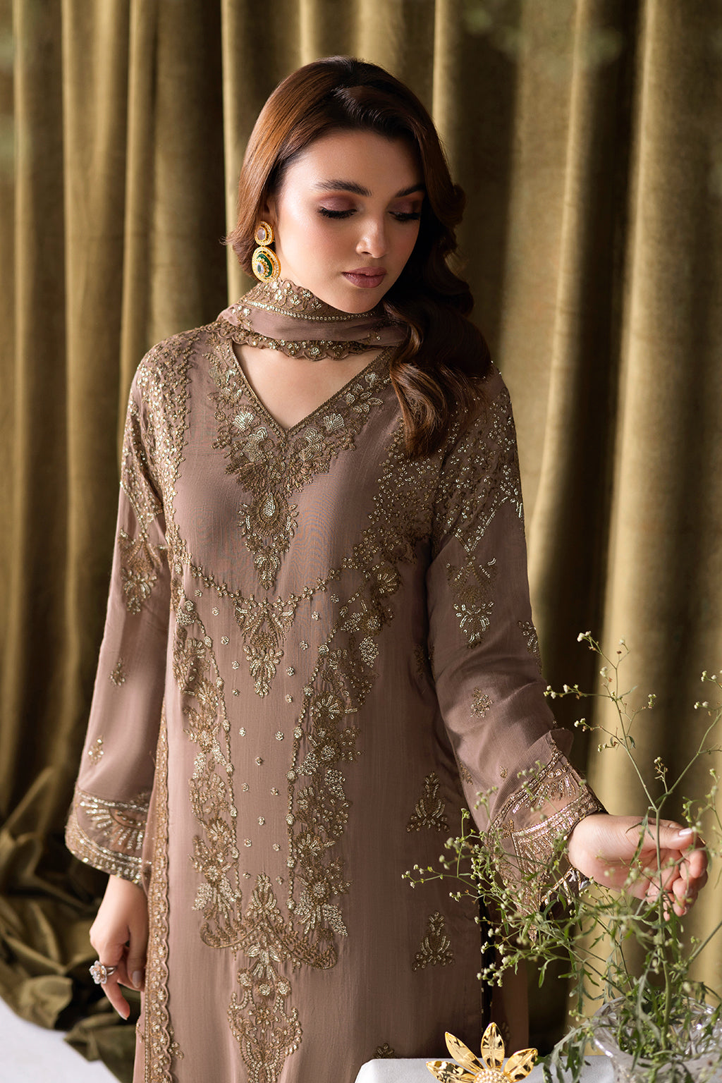 Ramsha | Aangan Luxury Raw silk | AA-110 by Ramsha - Designer Dress - Type : Ladies Clothes - Available at Libayah - 100% Original 