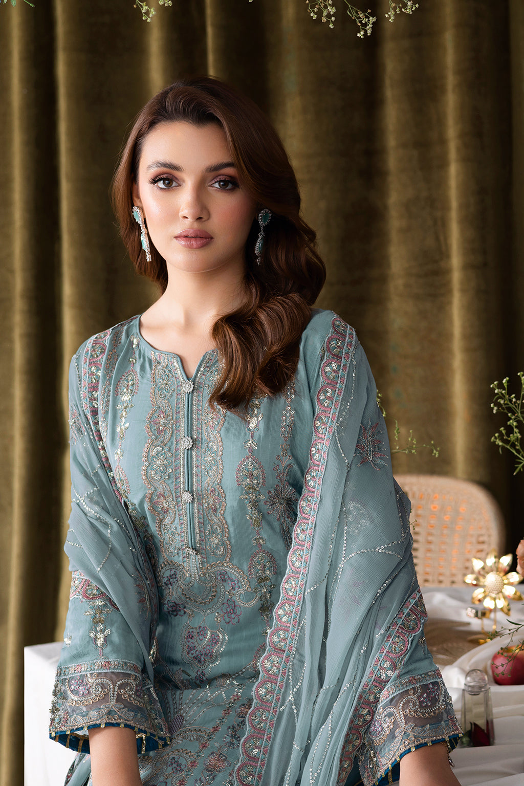 Ramsha | Aangan Luxury Raw silk | AA-109 by Ramsha - Designer Dress - Type : Ladies Clothes - Available at Libayah - 100% Original 