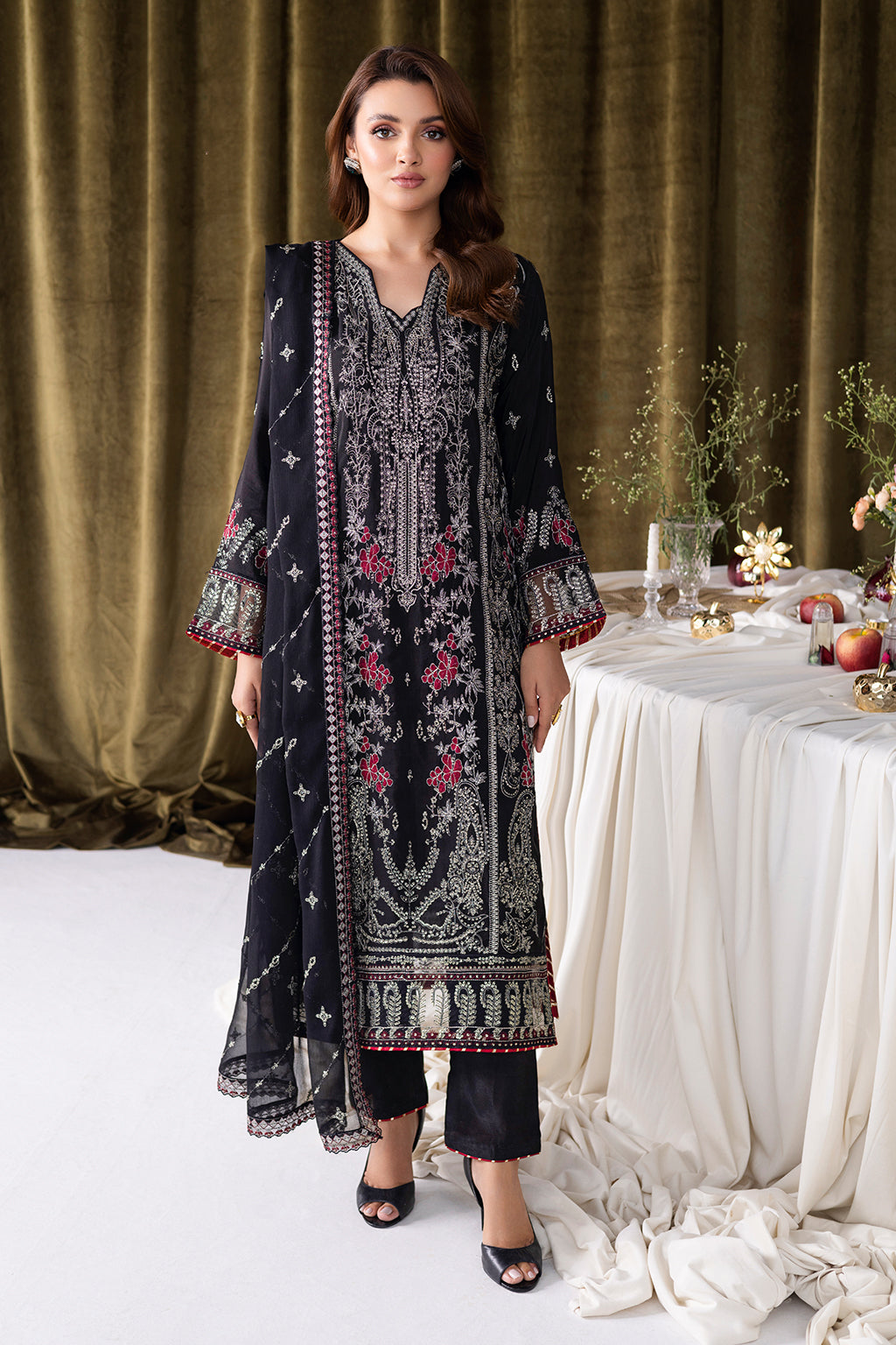 Ramsha | Aangan Luxury Raw silk | AA-105 by Ramsha - Designer Dress - Type : Ladies Clothes - Available at Libayah - 100% Original 