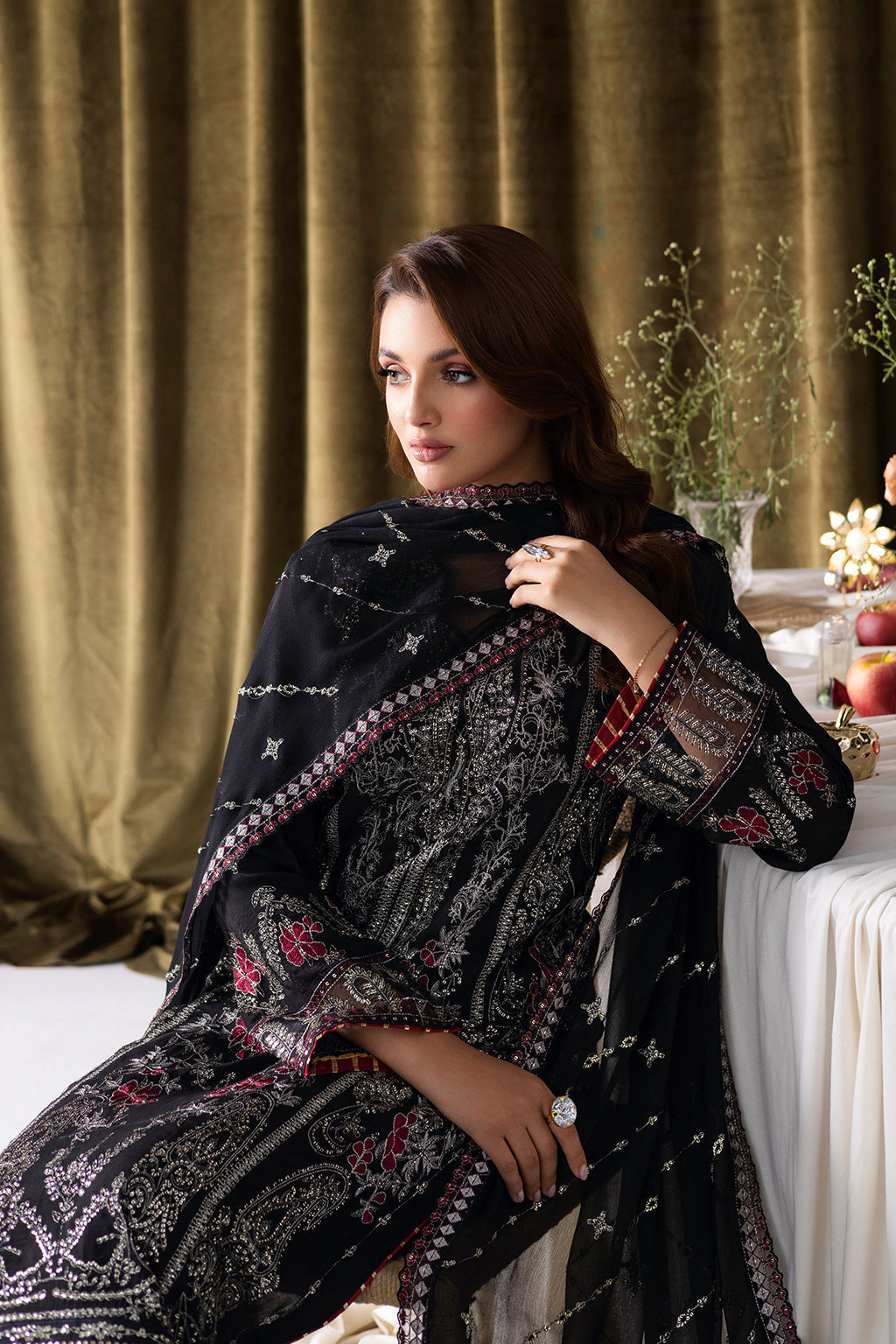 Ramsha | Aangan Luxury Raw silk | AA-105 by Ramsha - Designer Dress - Type : Ladies Clothes - Available at Libayah - 100% Original 