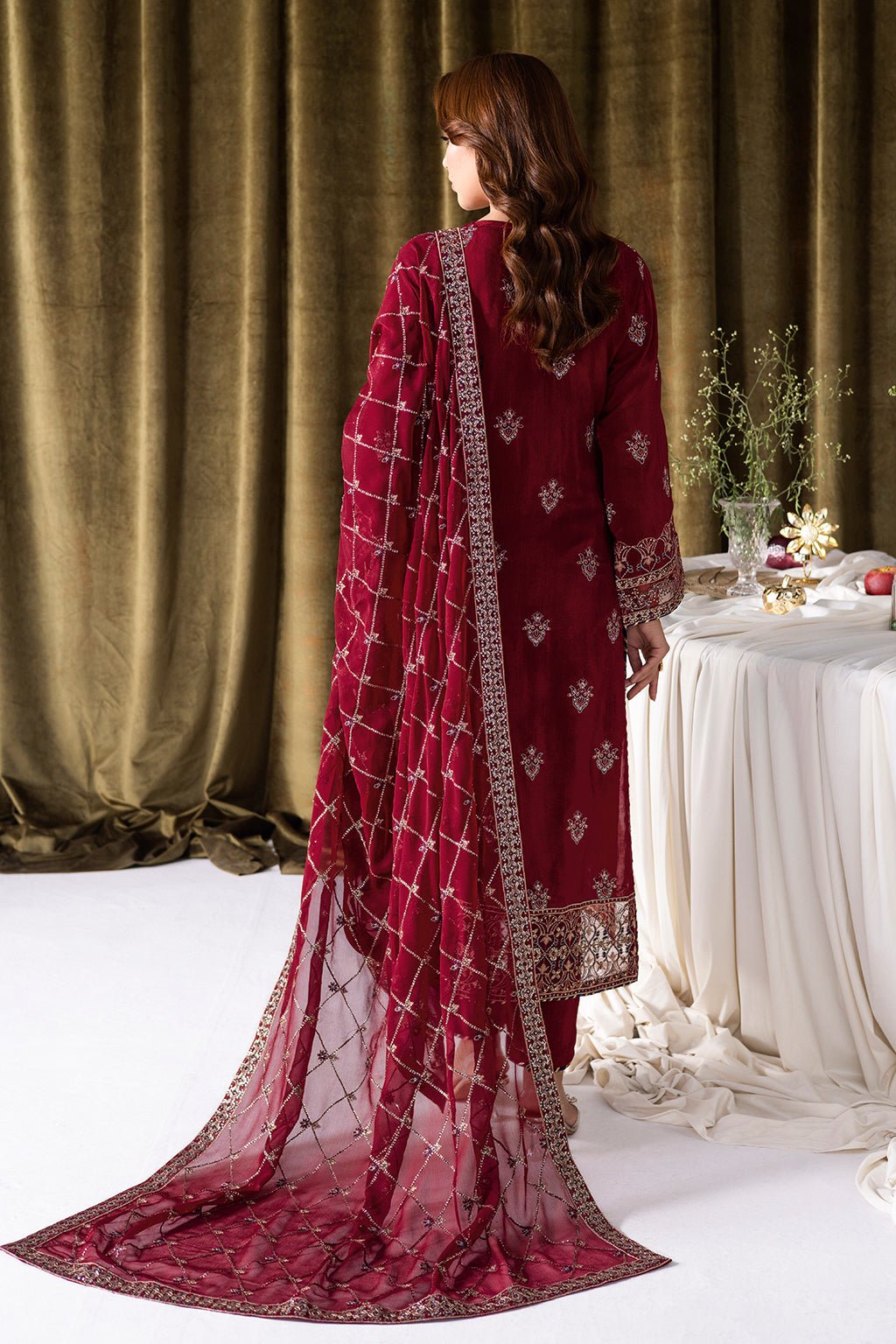 Ramsha | Aangan Luxury Raw silk | AA-101 by Ramsha - Designer Dress - Type : Ladies Clothes - Available at Libayah - 100% Original 