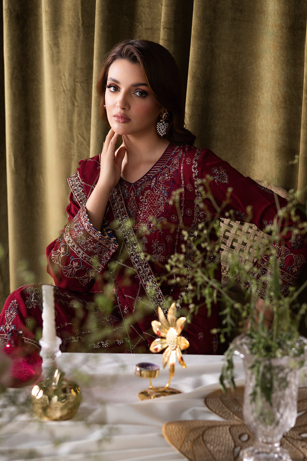 Ramsha | Aangan Luxury Raw silk | AA-101 by Ramsha - Designer Dress - Type : Ladies Clothes - Available at Libayah - 100% Original 