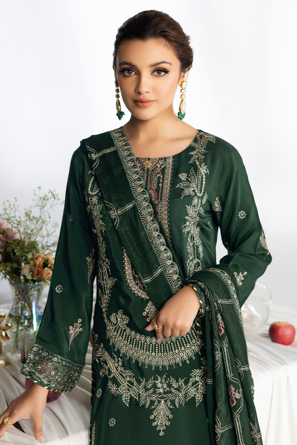 Ramsha | Aangan Luxury Raw silk | AA-107 by Ramsha - Designer Dress - Type : Ladies Clothes - Available at Libayah - 100% Original 