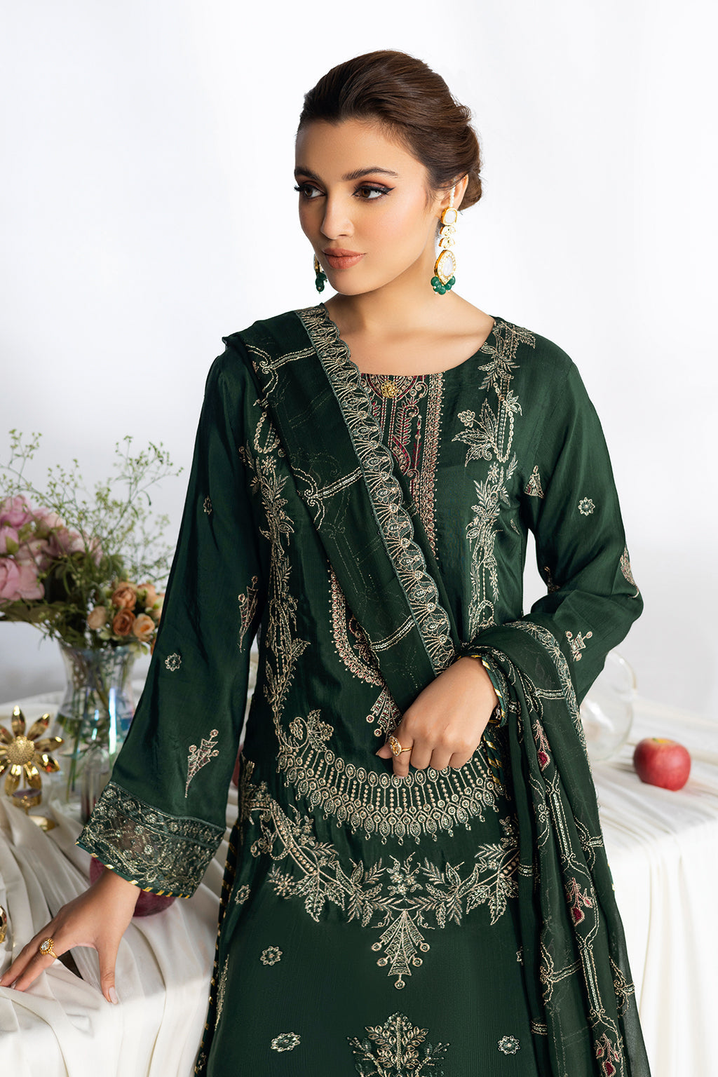 Ramsha | Aangan Luxury Raw silk | AA-107 by Ramsha - Designer Dress - Type : Ladies Clothes - Available at Libayah - 100% Original 