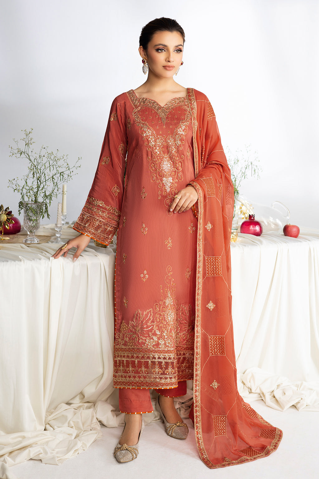 Ramsha | Aangan Luxury Raw silk | AA-106 by Ramsha - Designer Dress - Type : Ladies Clothes - Available at Libayah - 100% Original 