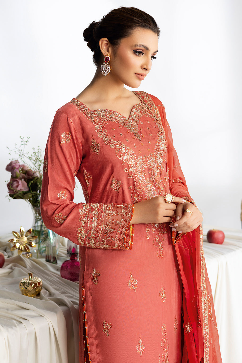 Ramsha | Aangan Luxury Raw silk | AA-205 by Ramsha - Designer Dress - Type : Ladies Clothes - Available at Libayah - 100% Original 