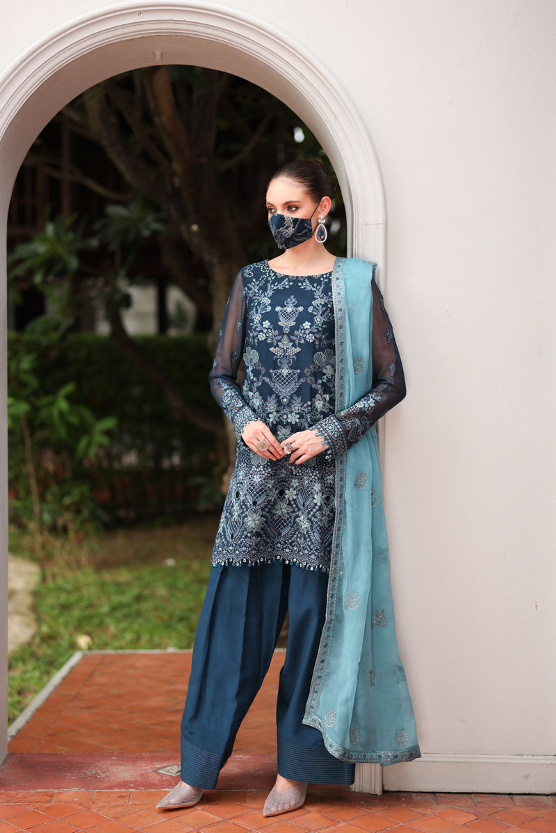 Flossie | Naayab Formals | K-108 by Flossie - Designer Dress  - Type : Ladies Clothes - Available at Libayah - 100% Original 