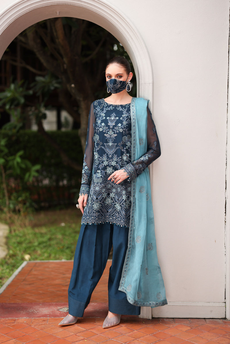 Flossie | Naayab Formals | K-108 by Flossie - Designer Dress  - Type : Ladies Clothes - Available at Libayah - 100% Original 