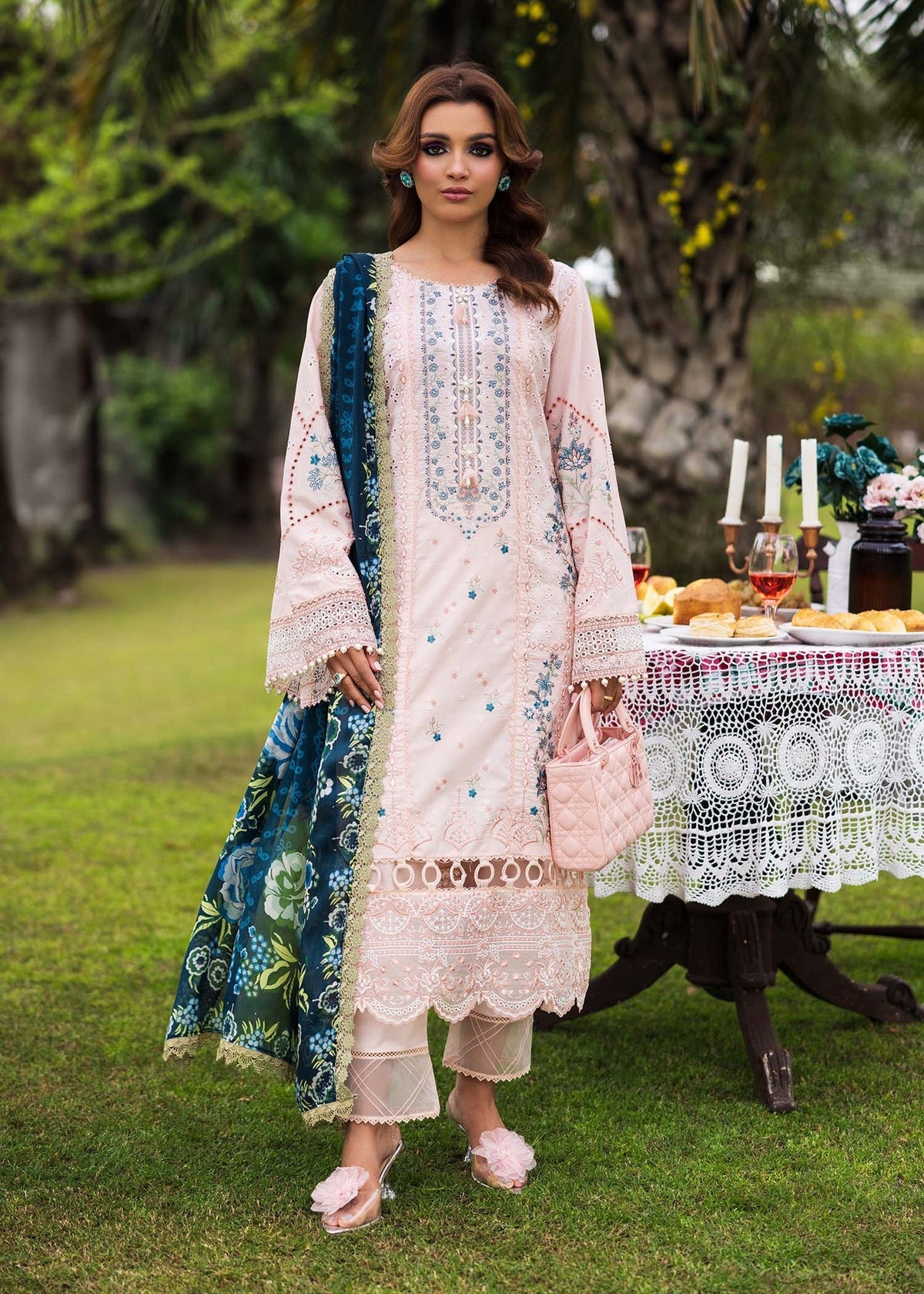 Paras by Pasha | Bloom and Beyond | Coral Bloom by Paras by Pasha - Designer Dress - Type: Ladies Clothes - Available at Libayah - 100% Original