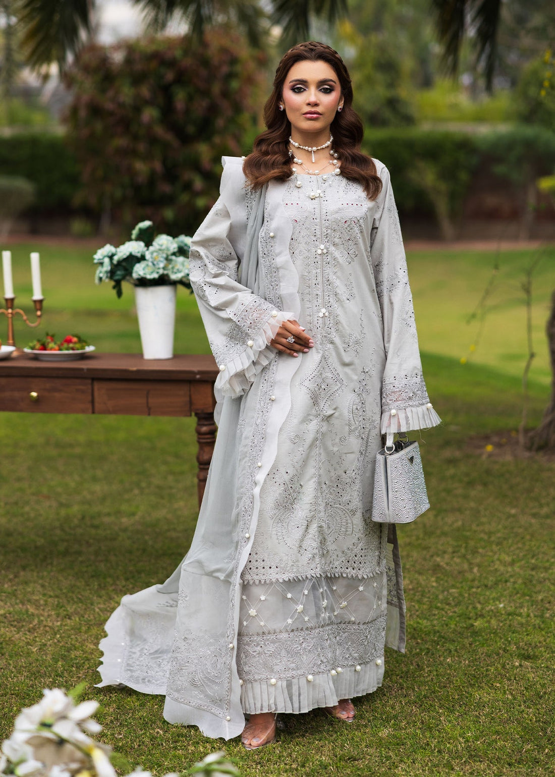 Paras by Pasha | Bloom and Beyond | Ash Bloom by Paras by Pasha - Designer Dress - Type: Ladies Clothes - Available at Libayah - 100% Original